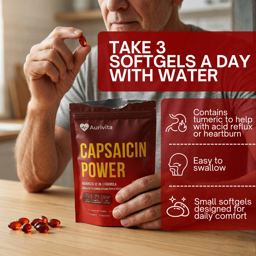 Aurivita Capsaicin Power - Cayenne Pepper Softgels