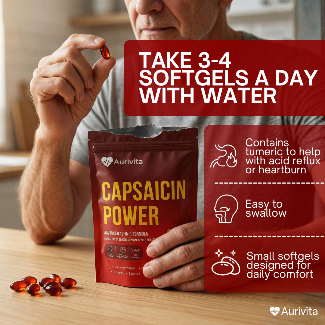 Aurivita Capsaicin Power - Cayenne Pepper Softgels