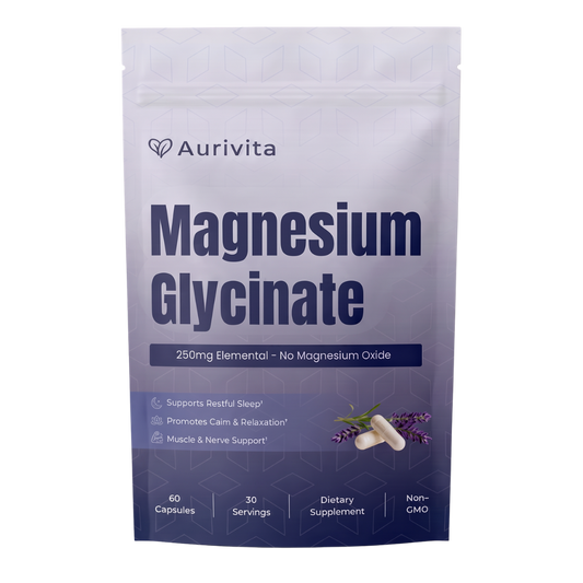 Aurivita Magnesium Glycinate Capsules (30 servings)