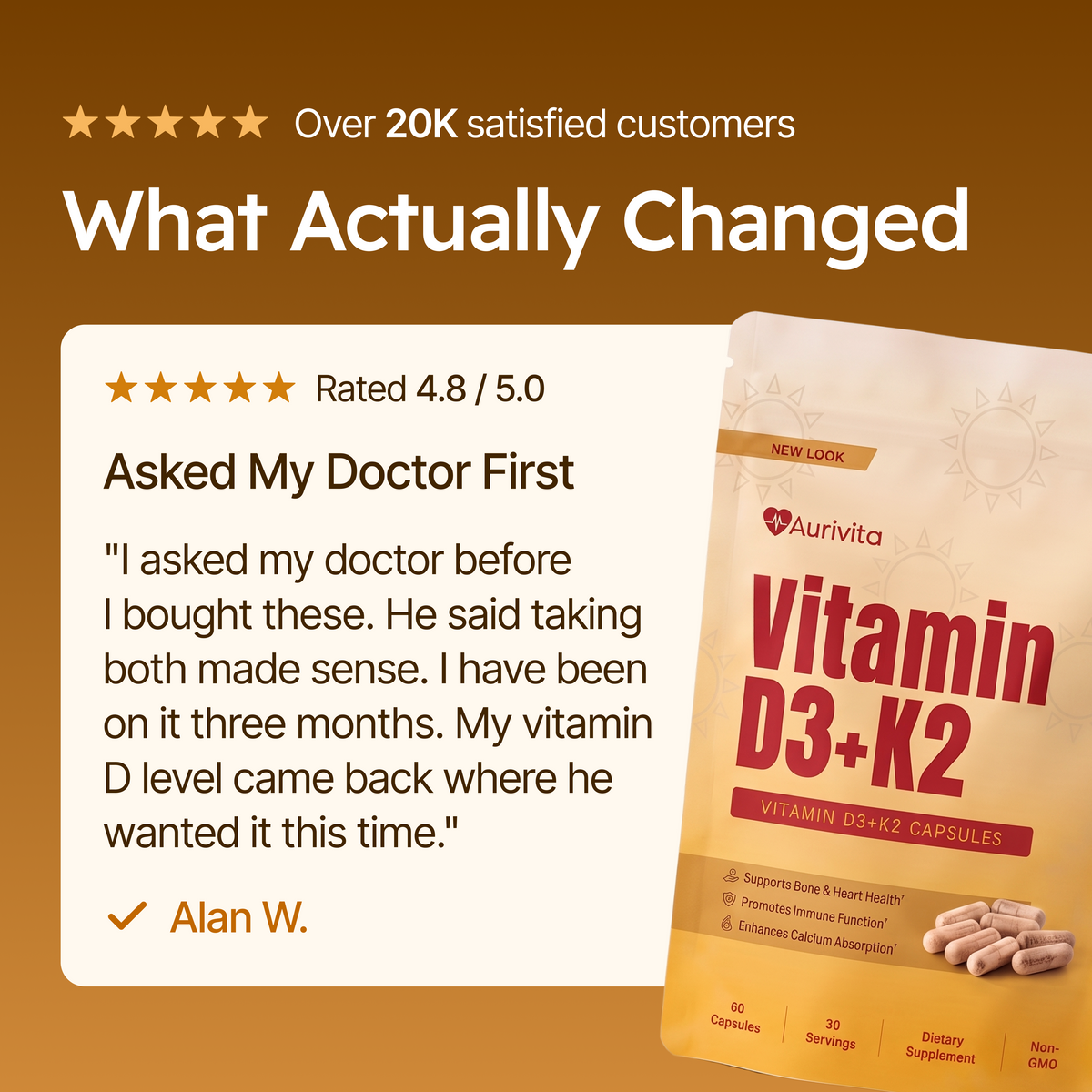 Vitamin D3+ K2