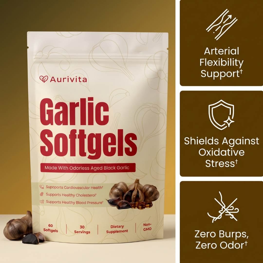 Aurivita Odorless Aged Garlic Softgels