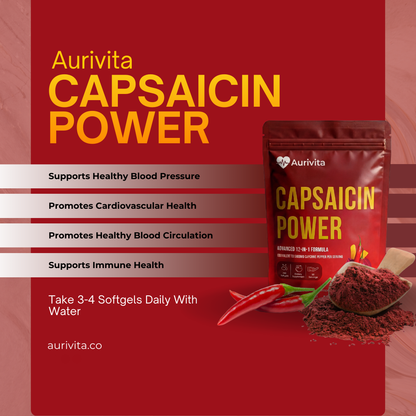 Aurivita Capsaicin Power - Cayennepfeffer-Weichkapseln