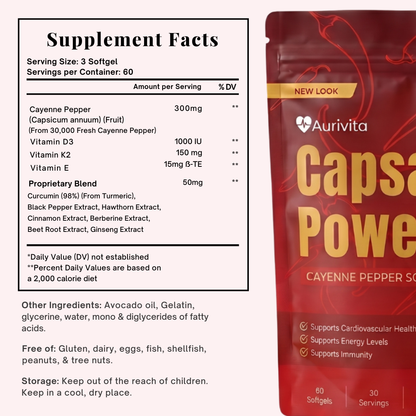 Aurivita Capsaicin Power bloodpressure