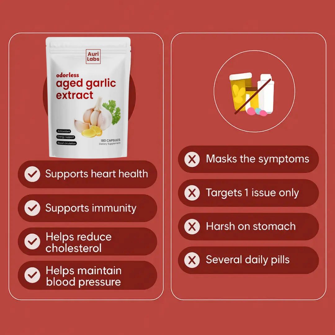 Odorless Auri Health Aged Garlic Extract