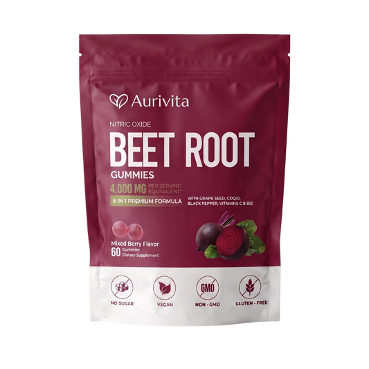 Aurivita Beetroot Gummies 4000mg (30 Servings)