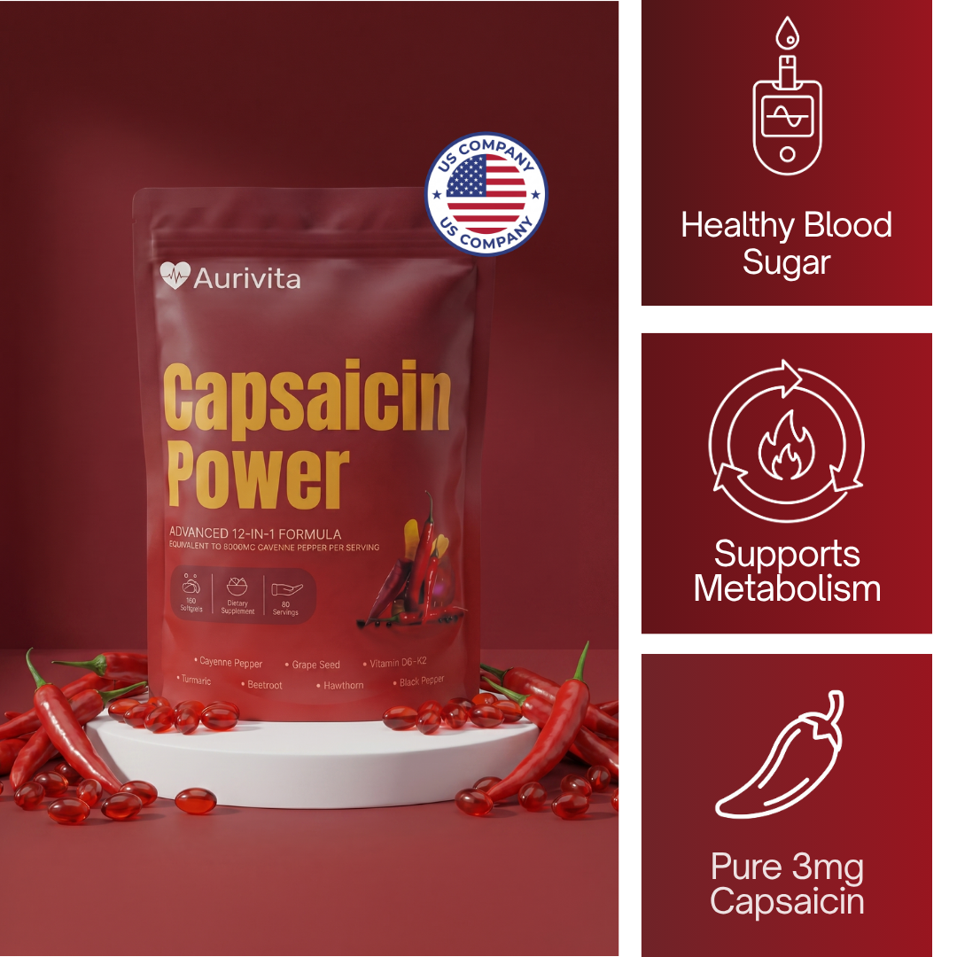 Aurivita Capsaicin Power - Cayennepfeffer-Weichkapseln
