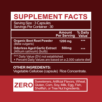 Aurivita Beetroot + Odorless Garlic Capsules (30 Servings)