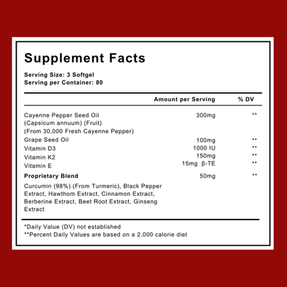 Support Vascular Function with Auri Capsaicin Softgels