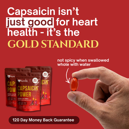 Support Vascular Function with Auri Capsaicin Softgels