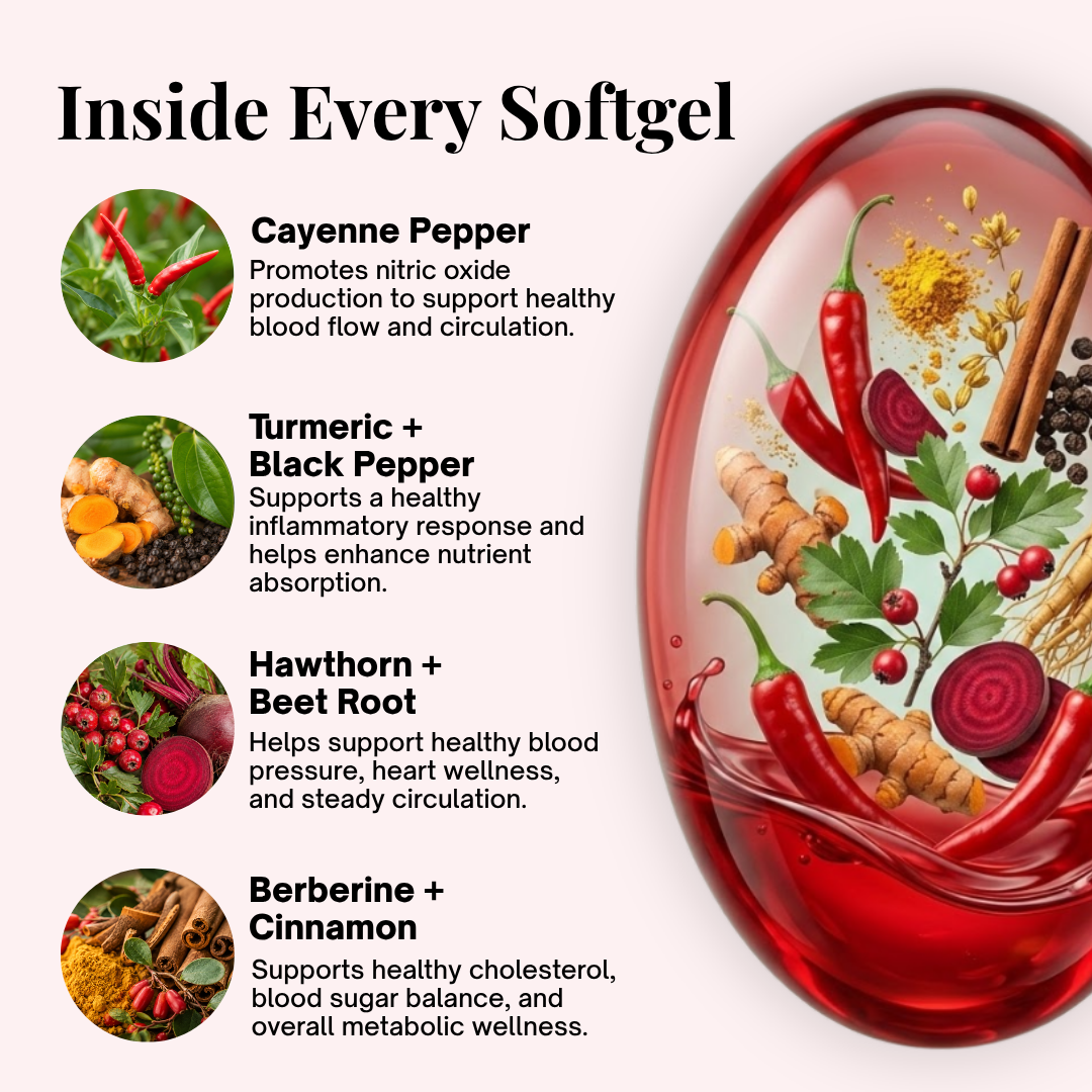 Aurivita Cayenne Pepper Softgels For Cholesterol Support (30 Servings)