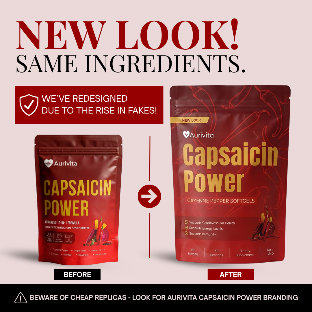Aurivita Capsaicin Power - Cayenne Pepper Softgels