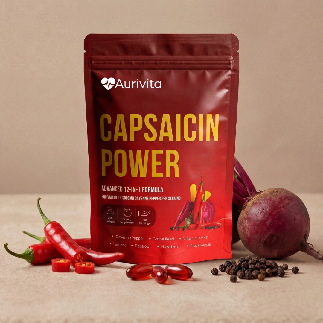 Aurivita Capsaicin Power - Cayennepfeffer-Weichkapseln