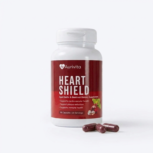Aurivita Beetroot + Odorless Garlic Capsules (30 Servings)