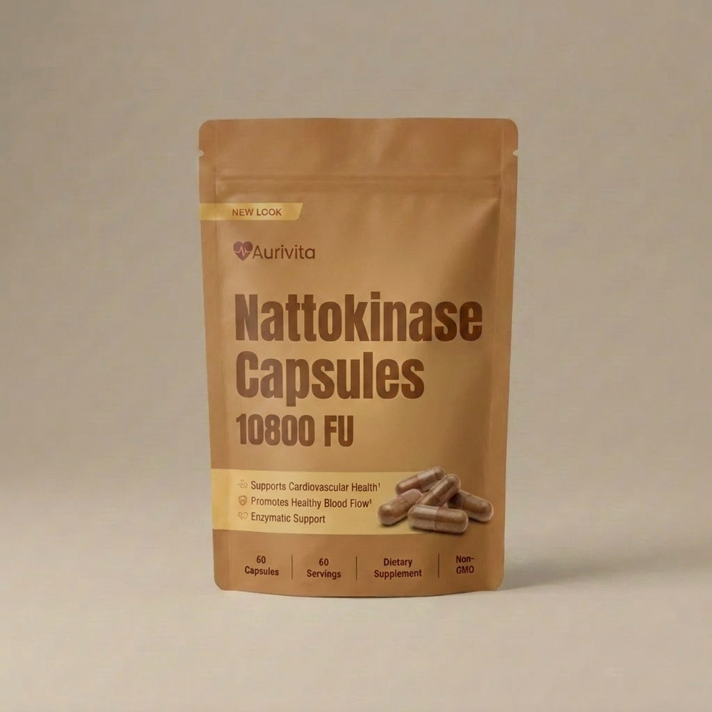 Aurivita 10800 FU Nattokinase Capsules (30 Servings)